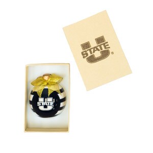 U-State Ornament Navy & White Striped